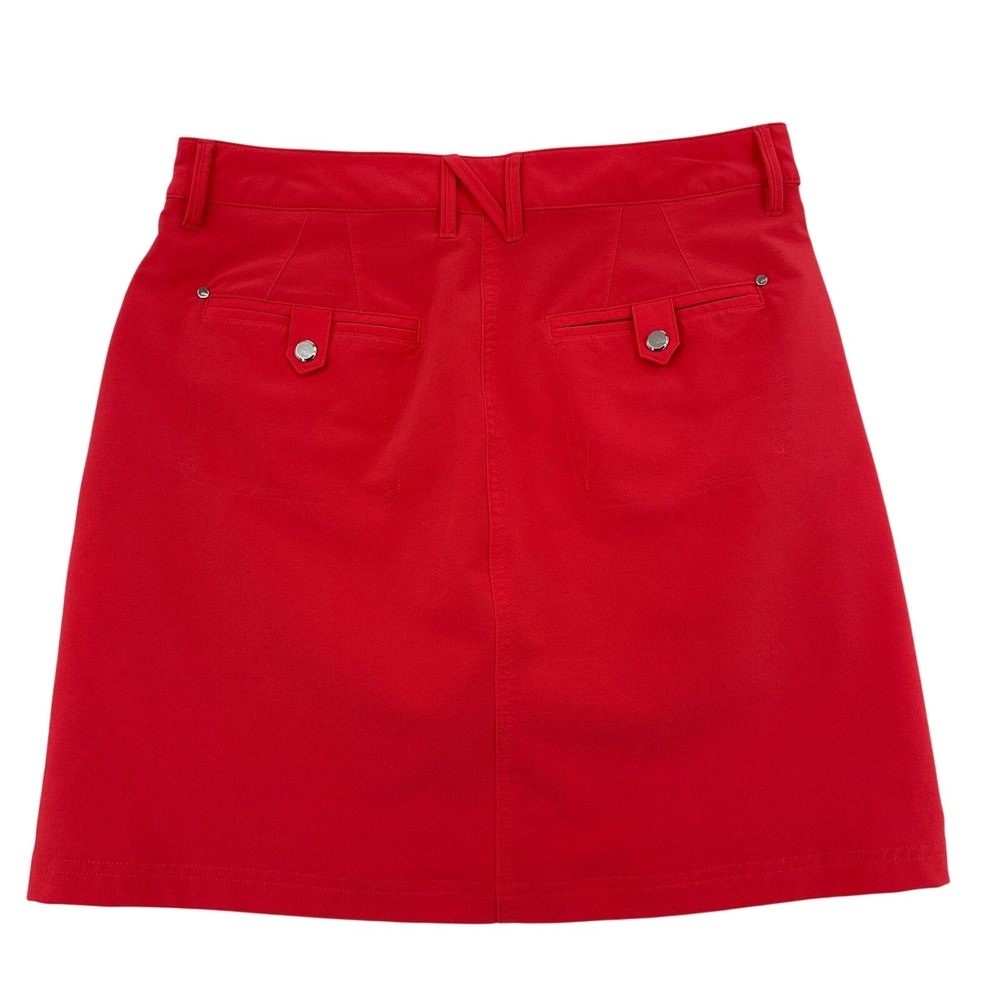Nivo by Lanctot Womens Size 4 Red Golf Skort  Activewear Skirt with Inner Shorts